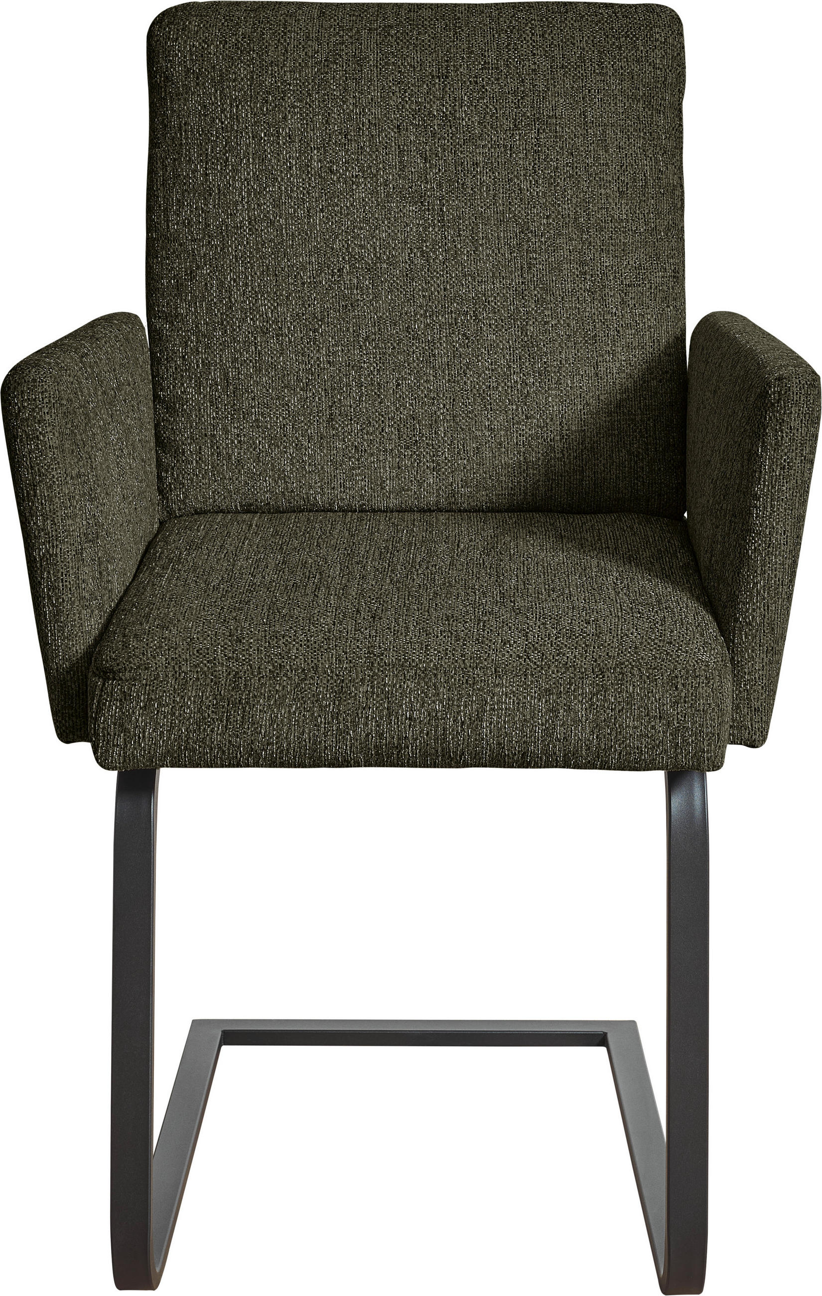 ARMLEHNSTUHL  in Stahl Flachgewebe  - Schwarz/Grün, Design, Textil/Metall (60/92/60cm) - Dieter Knoll