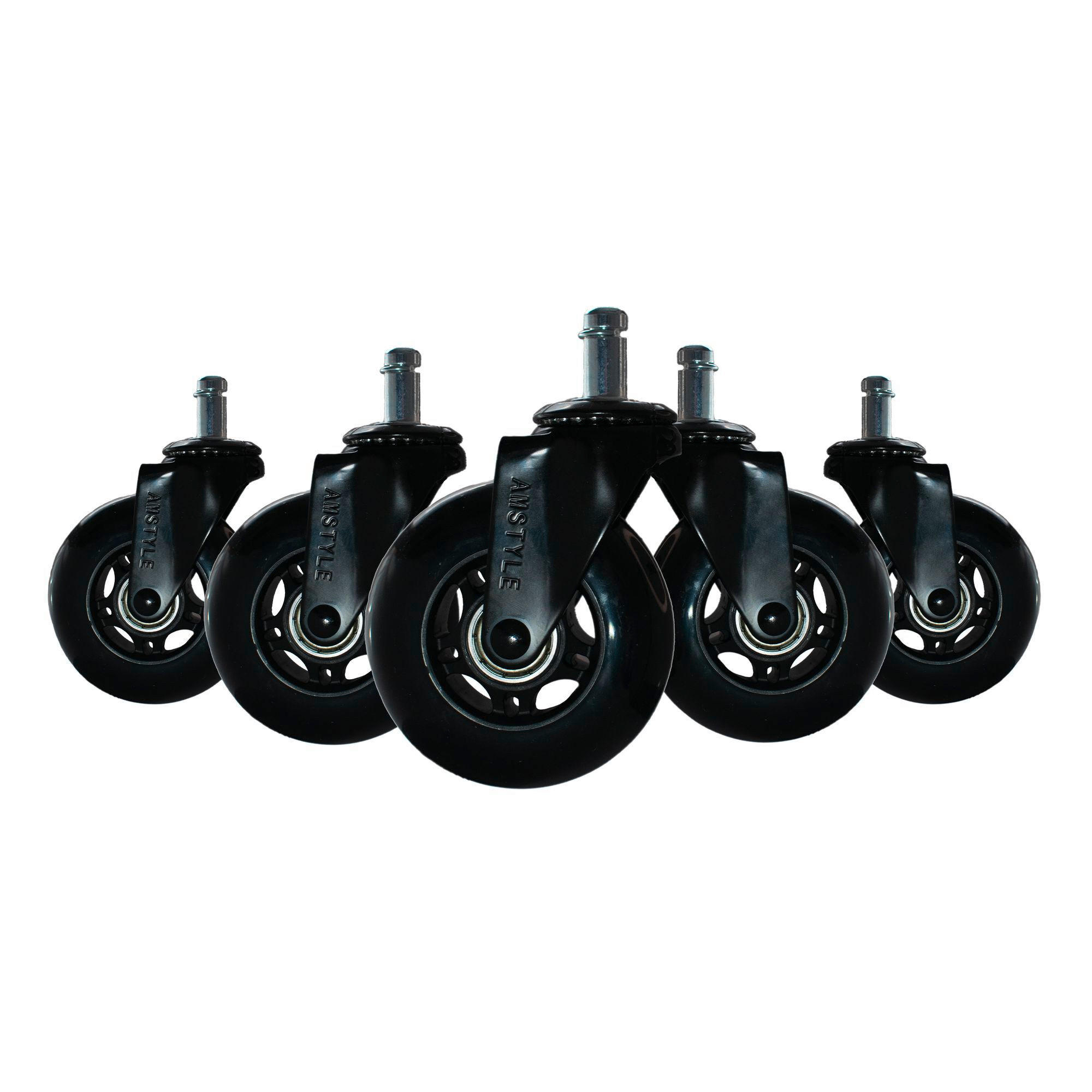 DREHSTUHLROLLE  in  - Schwarz, Design, Kunststoff (7,5/12/3,3cm) - Livetastic
