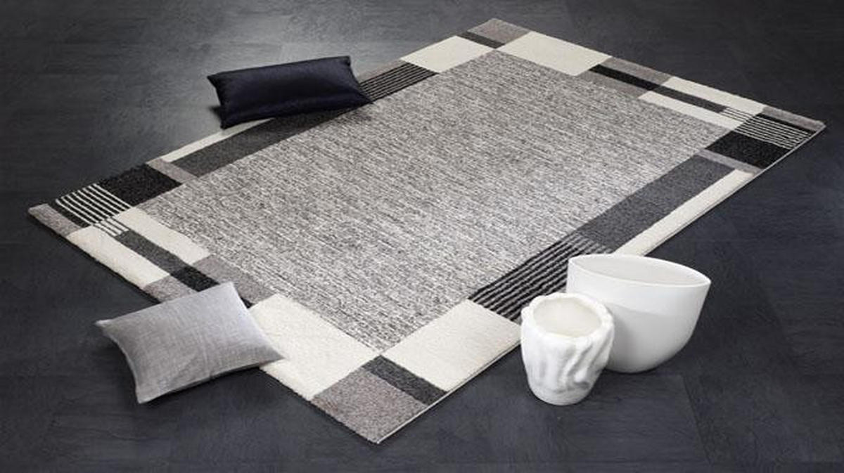 WEBTEPPICH 120/170 cm Villa Moda Hellgrau  - Hellgrau, Basics, Textil (120/170cm) - Novel