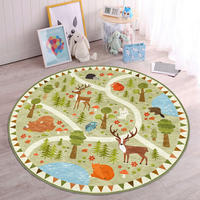 KINDERTEPPICH 180/180 cm Multicolor rund  - Multicolor, Basics, Textil (180/180cm)