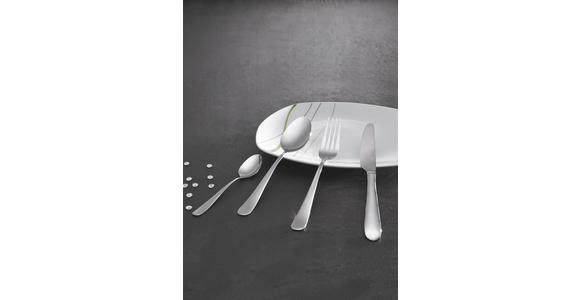BESTECKSET 24-teilig - Edelstahlfarben, Basics - Homeware
