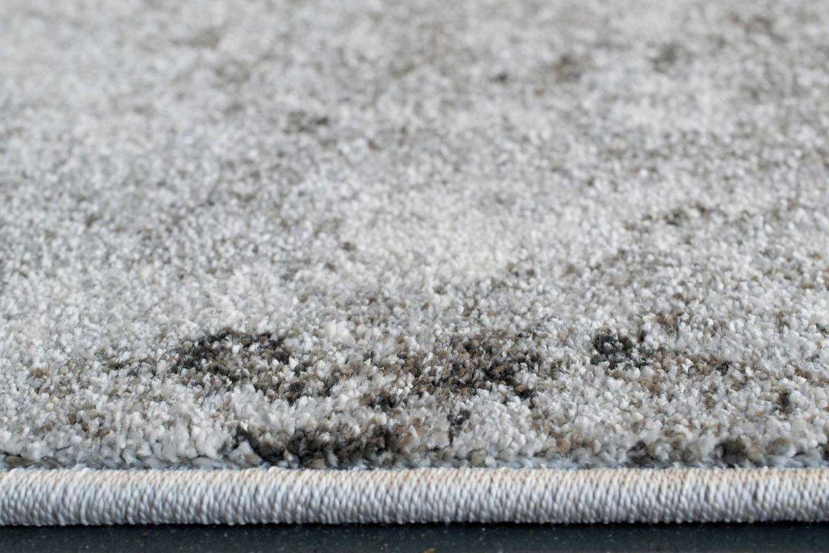 LÄUFER 67/340 cm Sorrent Silberfarben, Hellgrau, Dunkelgrau  - Dunkelgrau/Silberfarben, Design, Textil (67/340cm)