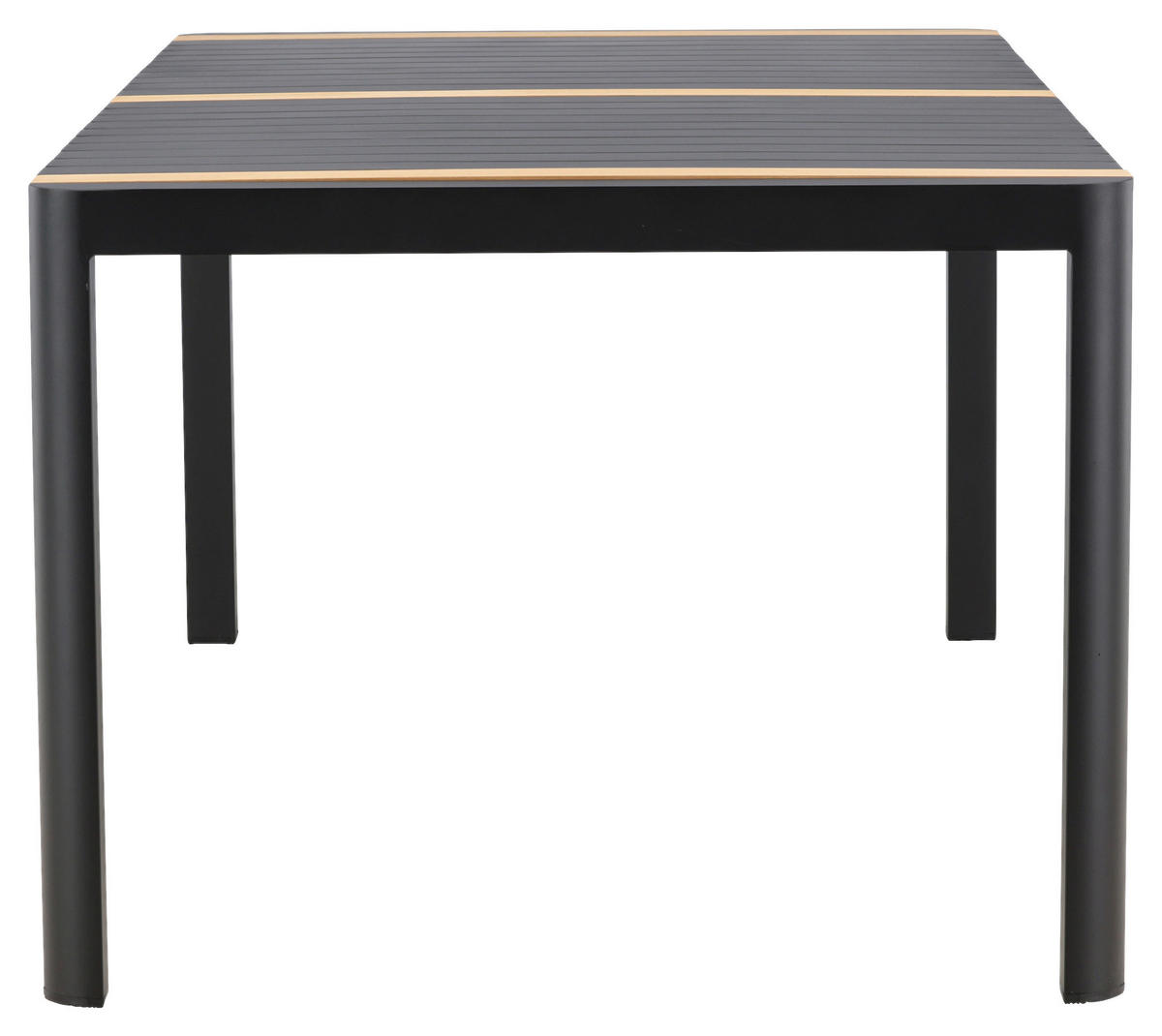 UTEBORD trä, metall  - svart, Klassisk, metall/trä (100/75/200cm) - Gardenson