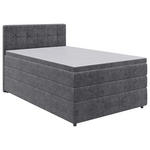 BOXSPRINGBETT 120/200 cm  in Grau  - Schwarz/Grau, KONVENTIONELL, Kunststoff/Textil (120/200cm) - Carryhome