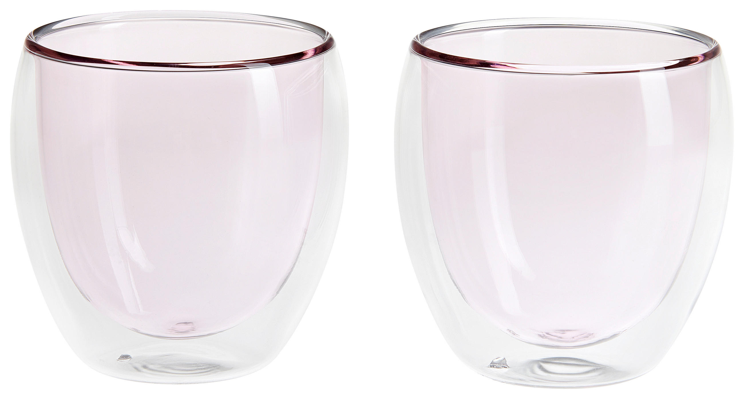 KAFFEEGLAS - Rosa, KONVENTIONELL, Glas (8,8/8,9cm) - Novel