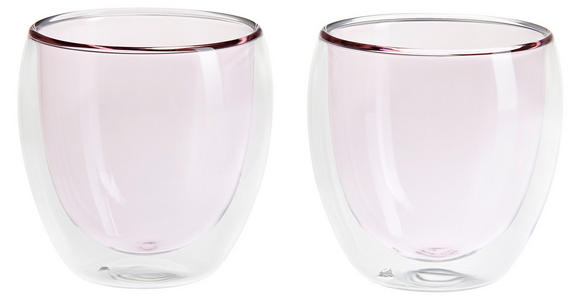 KAFFEEGLAS - Rosa, KONVENTIONELL, Glas (8,8/8,9cm) - Novel