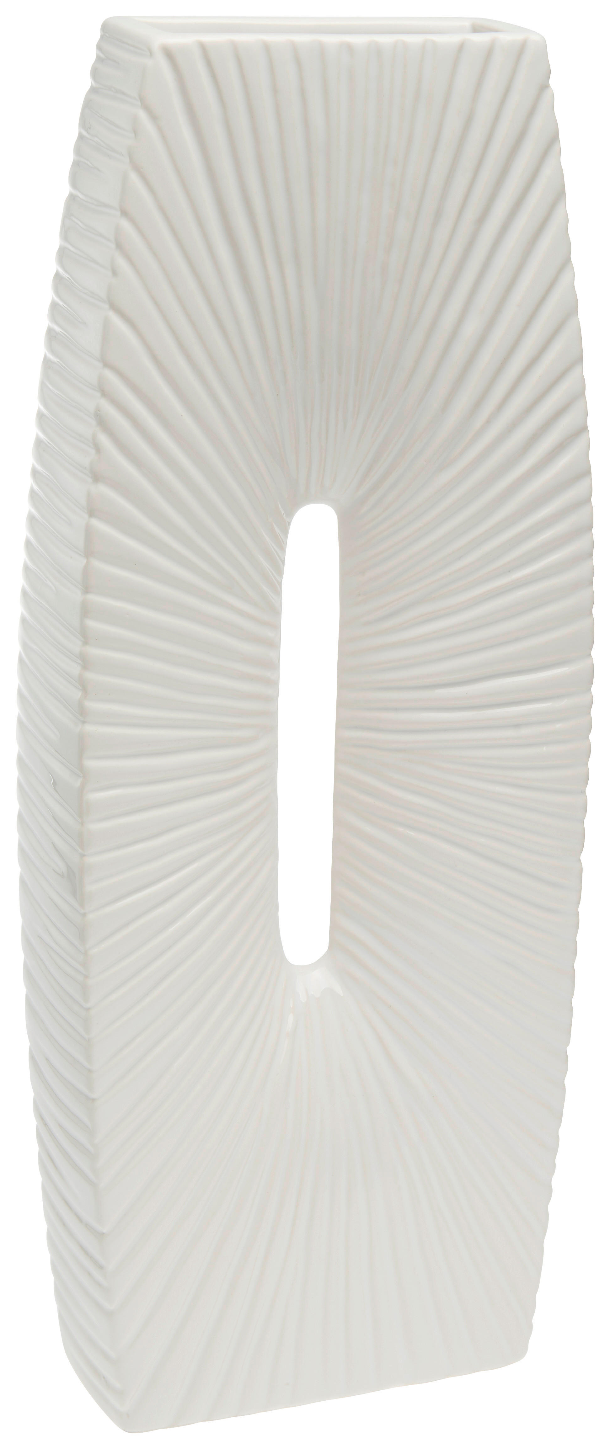 VAZĂ 41.4 cm  - alb, Design, ceramică (15/38/5cm) - Ambia Home