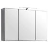 SPIEGELSCHRANK 100/64/20 cm  - Chromfarben/Graphitfarben, KONVENTIONELL, Glas/Holzwerkstoff (100/64/20cm) - Xora