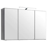 SPIEGELSCHRANK 100/64/20 cm  - Chromfarben/Graphitfarben, KONVENTIONELL, Glas/Holzwerkstoff (100/64/20cm) - Xora