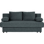 SCHLAFSOFA in Flachgewebe Anthrazit  - Anthrazit/Schwarz, Design, Textil (200/90/100cm) - Novel
