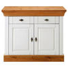 KOMMODE  in 108/85/45 cm  - Bernsteinfarben/Weiß, ROMANTIK / LANDHAUS, Holz/Metall (108/85/45cm) - Boxxx