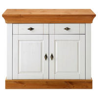 KOMMODE  in 108/85/45 cm  - Bernsteinfarben/Weiß, ROMANTIK / LANDHAUS, Holz/Metall (108/85/45cm) - Boxxx