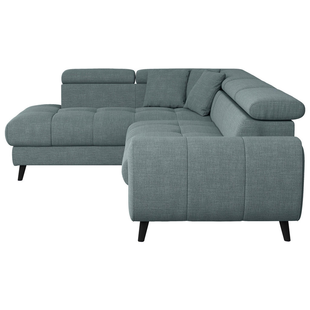 Thumbnail - Livetastic Ecksofa, Blau, Textil, 4-Sitzer, Ottomane links, L-Form, 246x195 cm, Made in EU, Rücken echt, Armteil rechts,...
