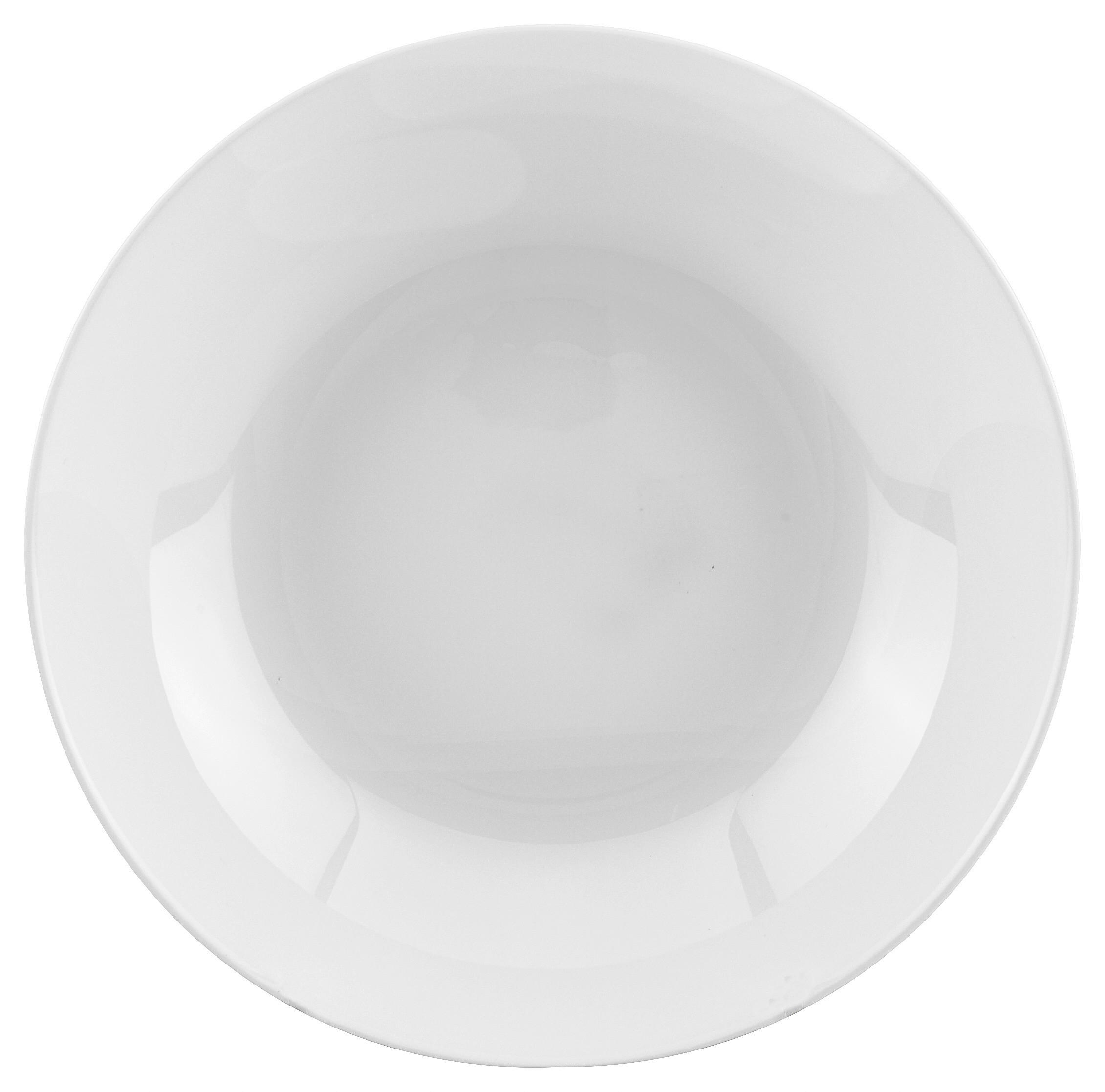 HLBOKÝ TANIER sklo 20 cm - biela, Konventionell, sklo (20cm) - Boxxx
