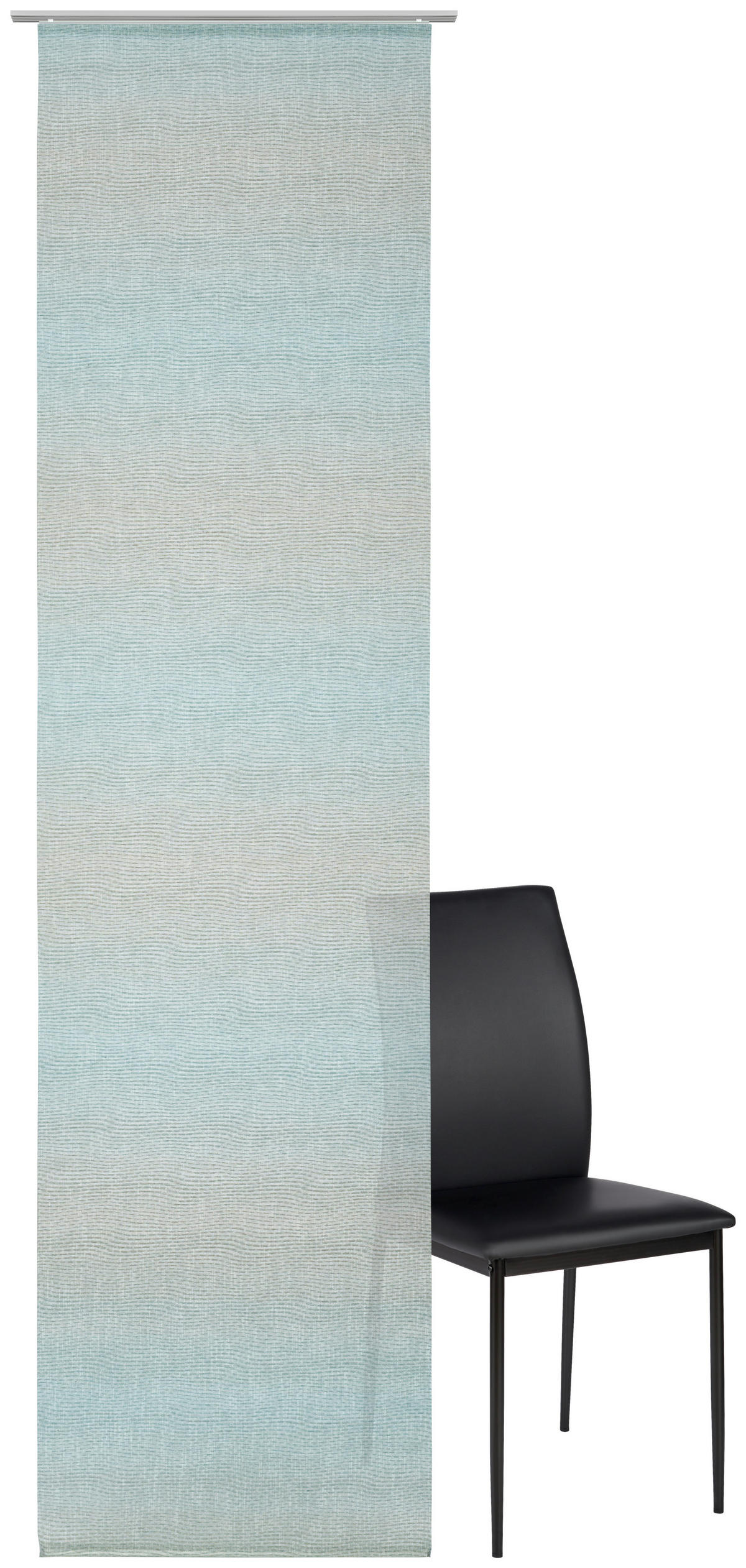 FLÄCHENVORHANG in Petrol halbtransparent  - Petrol, Design, Textil (60/255cm) - Novel