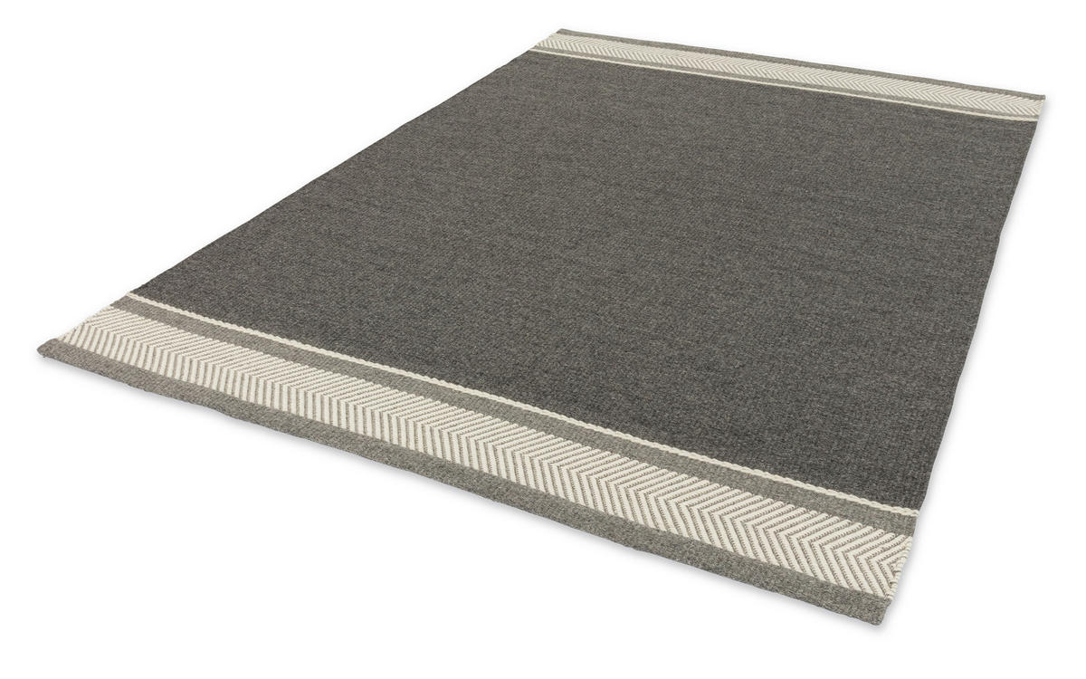 HANDWEBTEPPICH 170/240 cm Botana Grau  - Grau, Design, Textil (170/240cm) - Schöner Wohnen