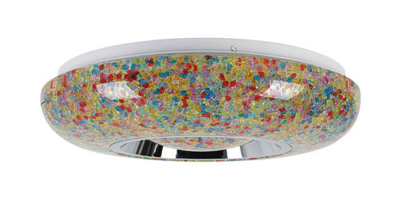 LED-DECKENLEUCHTE 38/8 cm   - Chromfarben/Multicolor, Trend, Kunststoff/Metall (38/8cm) - Novel