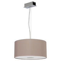 LED-HÄNGELEUCHTE ERICH 18/150 cm  - Silberfarben/Cappuccino, Basics, Kunststoff/Metall (18/150cm) - Joop!