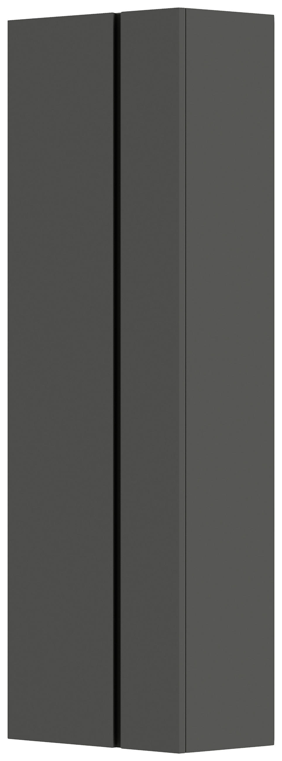 GARDEROBENSCHRANK Gardasee  in 60/179/33 cm  - Anthrazit, Design, Holzwerkstoff (60/179/33cm) - Moderano