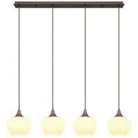 HÄNGLAMPA 100/18/120 cm  - brun/opal, Klassisk, metall/glas (100/18/120cm) - Globo