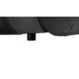 BIGSOFA  in Webstoff Dunkelgrau  - Dunkelgrau/Schwarz, KONVENTIONELL, Kunststoff/Textil (243/90,5/130cm) - Ambia Home