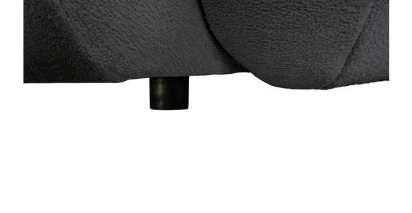 BIGSOFA  in Webstoff Dunkelgrau  - Dunkelgrau/Schwarz, KONVENTIONELL, Kunststoff/Textil (243/90,5/130cm) - Ambia Home