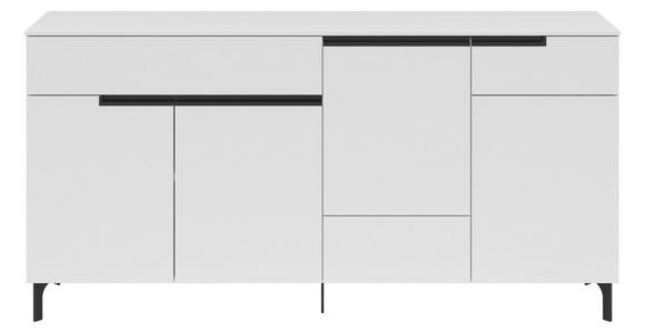 SIDEBOARD Weiß Einlegeböden  - Schwarz/Weiß, Design, Holzwerkstoff/Metall (171/85/42cm) - Xora