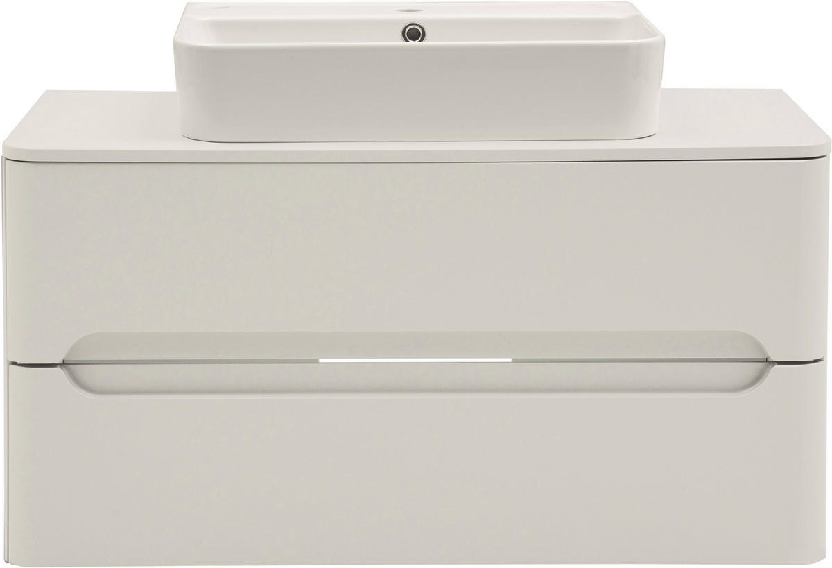 WASCHTISCHKOMBI 101 cm  - Weiß, KONVENTIONELL, Keramik/Holzwerkstoff (101cm) - Xora