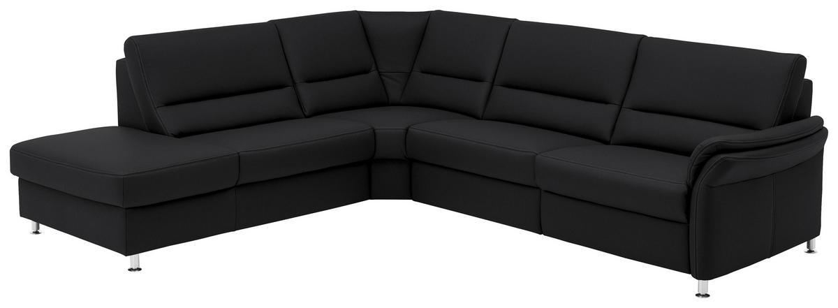 ECKSOFA in Echtleder Anthrazit  - Anthrazit/Beige, Design, Leder/Metall (249/288cm) - Beldomo Premium