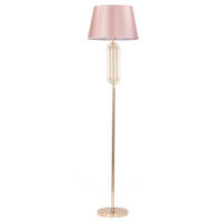 STEHLEUCHTE 40/168.5 cm  - Pink/Goldfarben, Trend, Kunststoff/Textil (40/168.5cm) - Mauro Ferretti