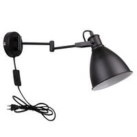 WANDLEUCHTE 16/45,6/18,5 cm  - Schwarz, Basics, Metall (16/45,6/18,5cm)