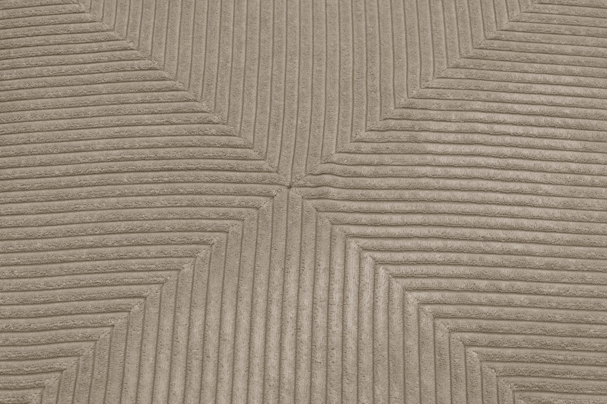 3-SITZER-SOFA Cord, Mikrofaser Schlammfarben  - Schlammfarben/Schwarz, Design, Kunststoff/Textil (301/69/108cm) - MID.YOU