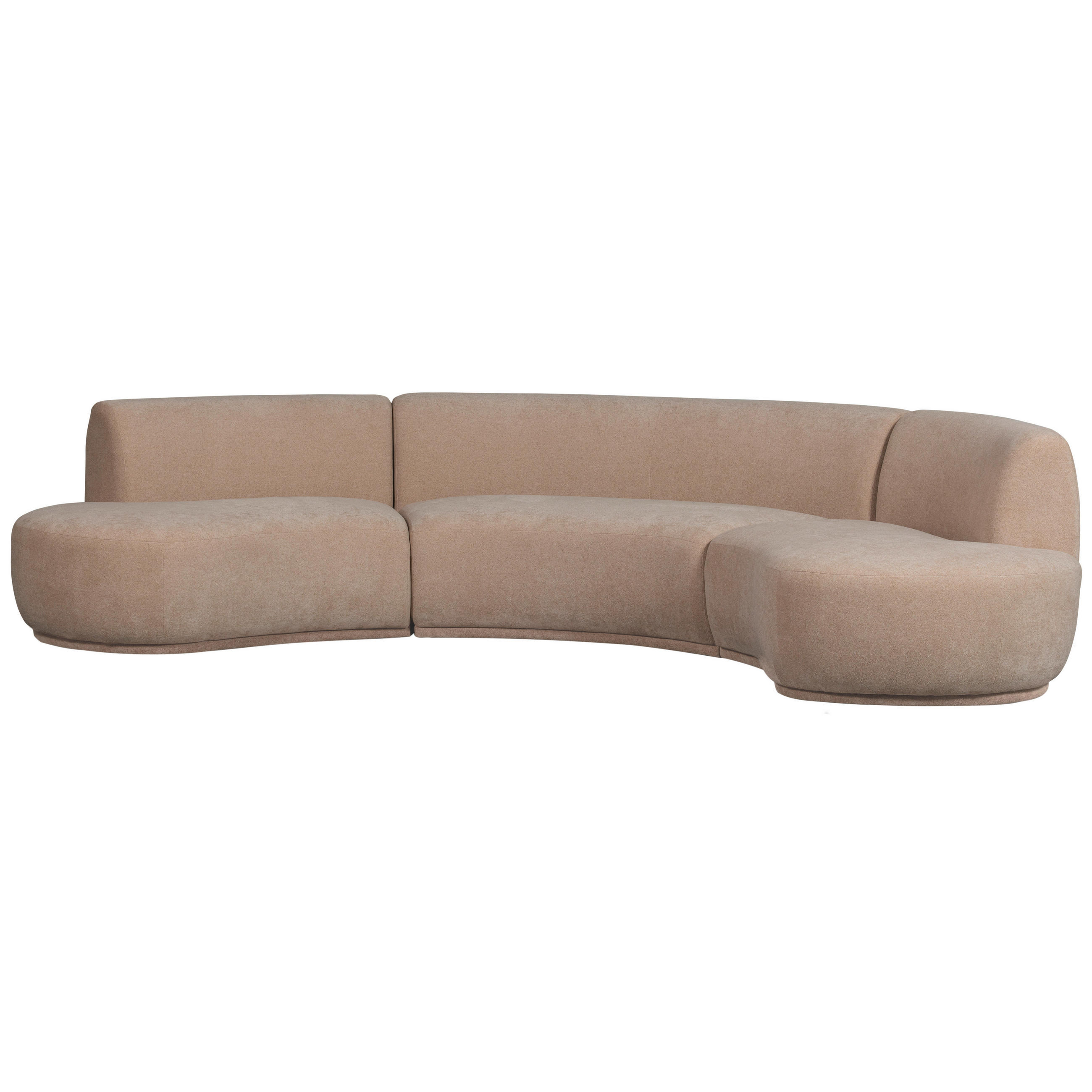 WOHNLANDSCHAFT in Webstoff Naturfarben  - Naturfarben, Design, Textil (336/75/180cm) - Livetastic