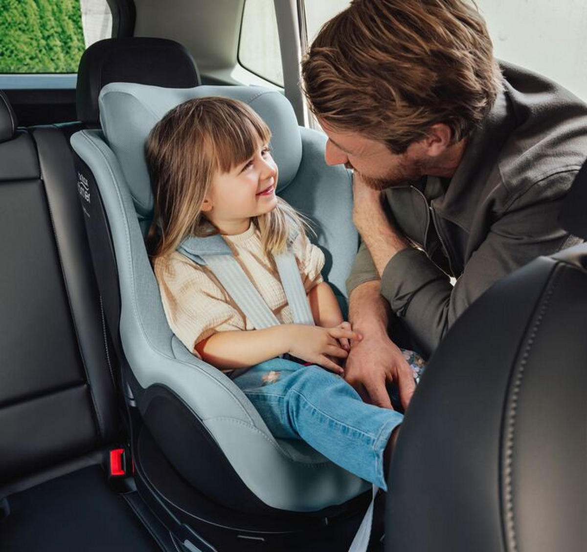 REBOARDER-KINDERSITZ Dualfix Pro M  - Pastellblau, Basics, Textil (44/48/74cm) - Britax Römer