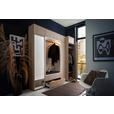 GARDEROBE 10-teilig  in 250/233/59 cm  - Eichefarben/Weiß, Design, Holzwerkstoff/Textil (250/233/59cm) - Moderano