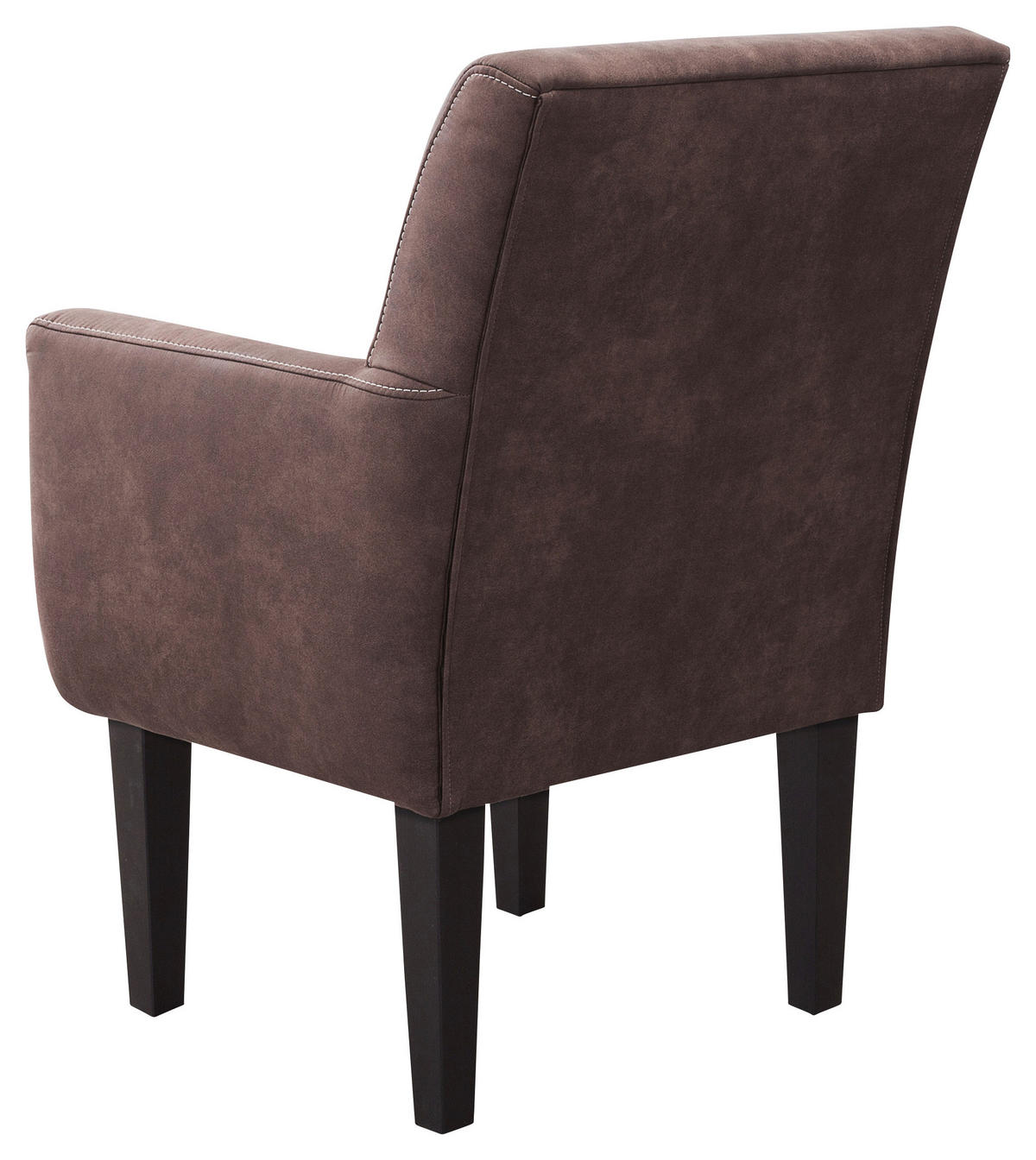 SESSEL in Mikrofaser Dunkelbraun  - Dunkelbraun/Beige, Konventionell, Holz/Textil (66/97/71cm) - Sit & More