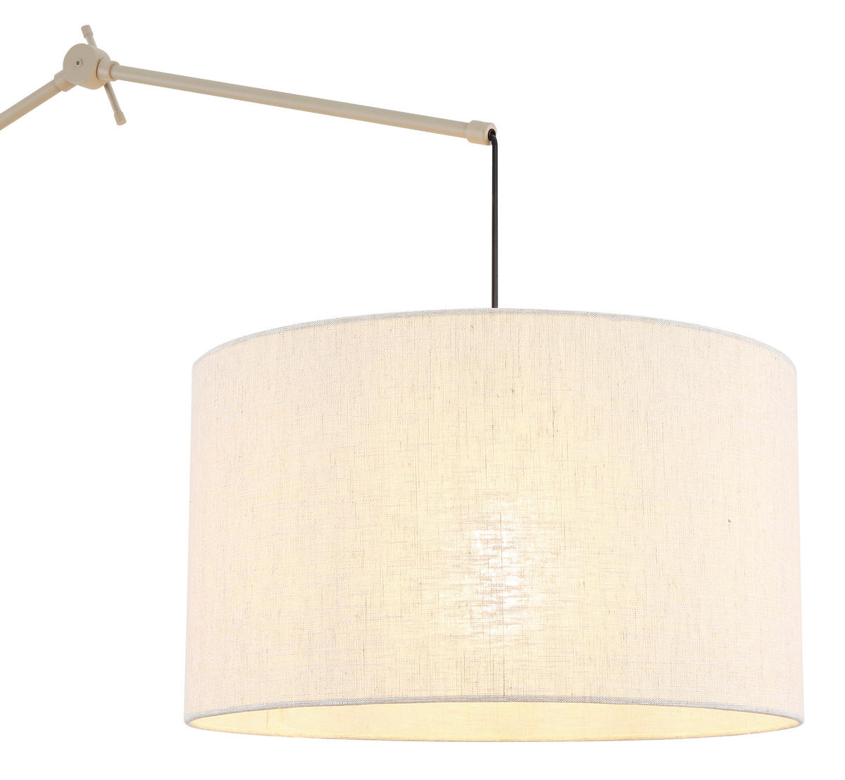 STEHLEUCHTE Rom 112/40/200 cm  - Sandfarben/Beige, Design, Kunststoff/Textil (112/40/200cm) - Globo