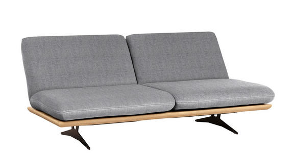 SCHLAFSOFA Palermo in Eichefarben, Hellgrau  - Eichefarben/Beige, Design, Holz/Textil (204/92/90cm) - Dieter Knoll