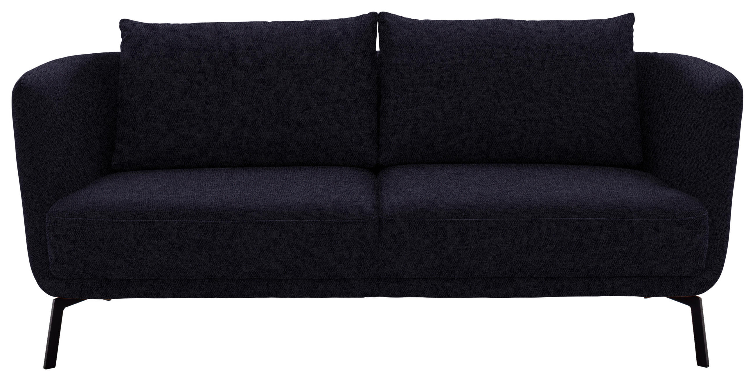 2,5-SITZER  in Flachgewebe Anthrazit  - Anthrazit/Schwarz, Design, Textil/Metall (190/71/91cm) - Schöner Wohnen