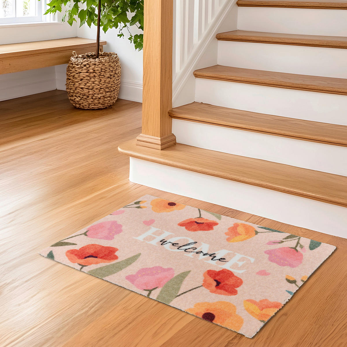 FUßMATTE  50/70 cm  Rosa  - Rosa, Basics, Kunststoff/Textil (50/70cm) - Astra