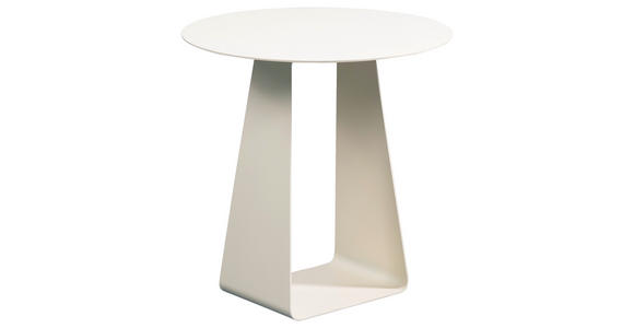 BEISTELLTISCH rund Creme  - Creme, Design, Metall (45/45/45cm) - Xora