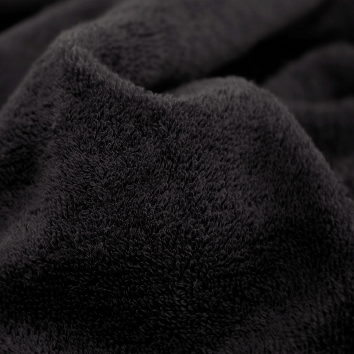 FROTTIERSET Superwuschel Schwarz 3-teilig  - Schwarz, Basics, Textil (30/30cm) - Moeve