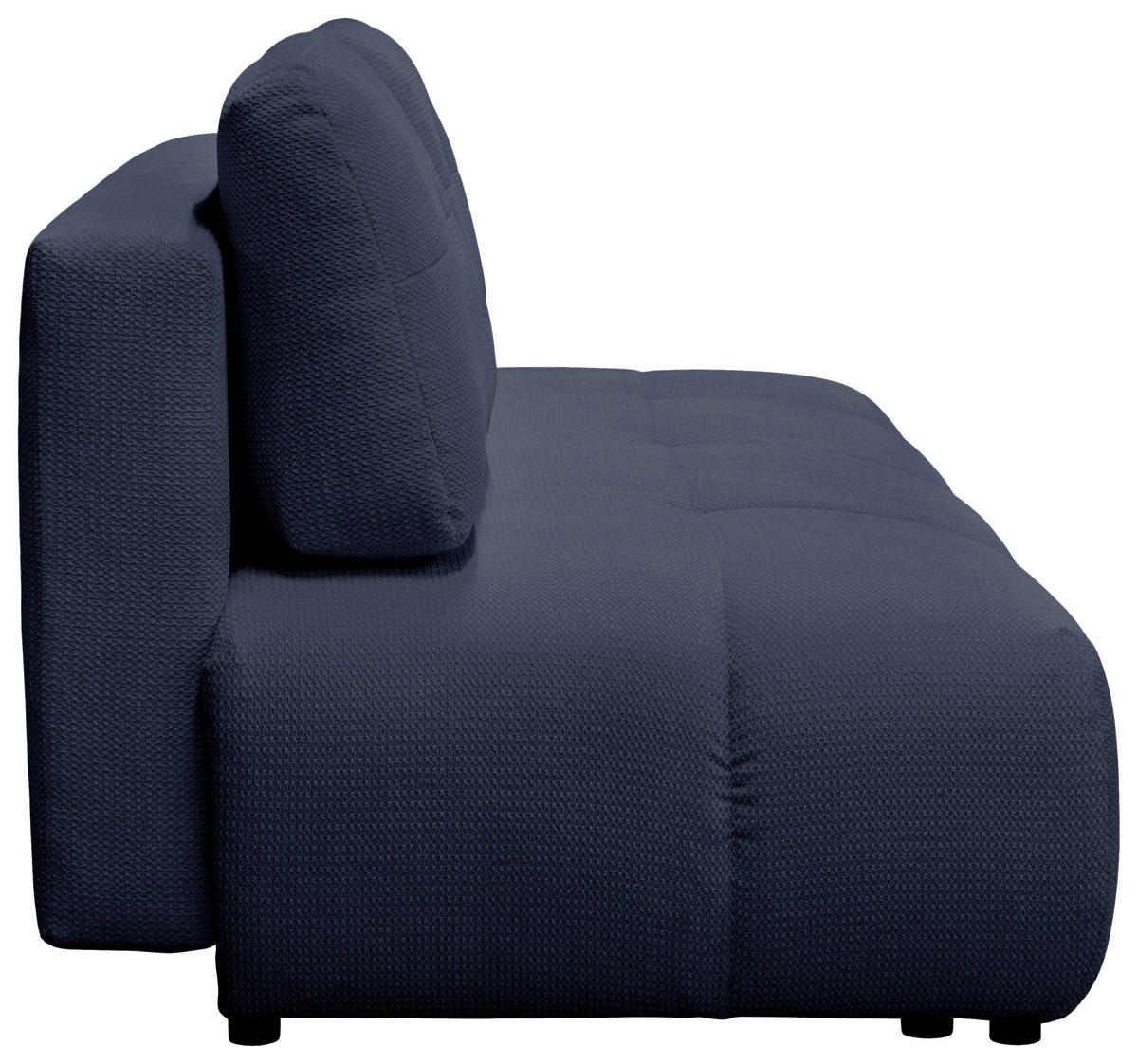 SCHLAFSOFA Struktur Dunkelblau  - Schwarz/Dunkelblau, Design, Textil (208cm) - MID.YOU
