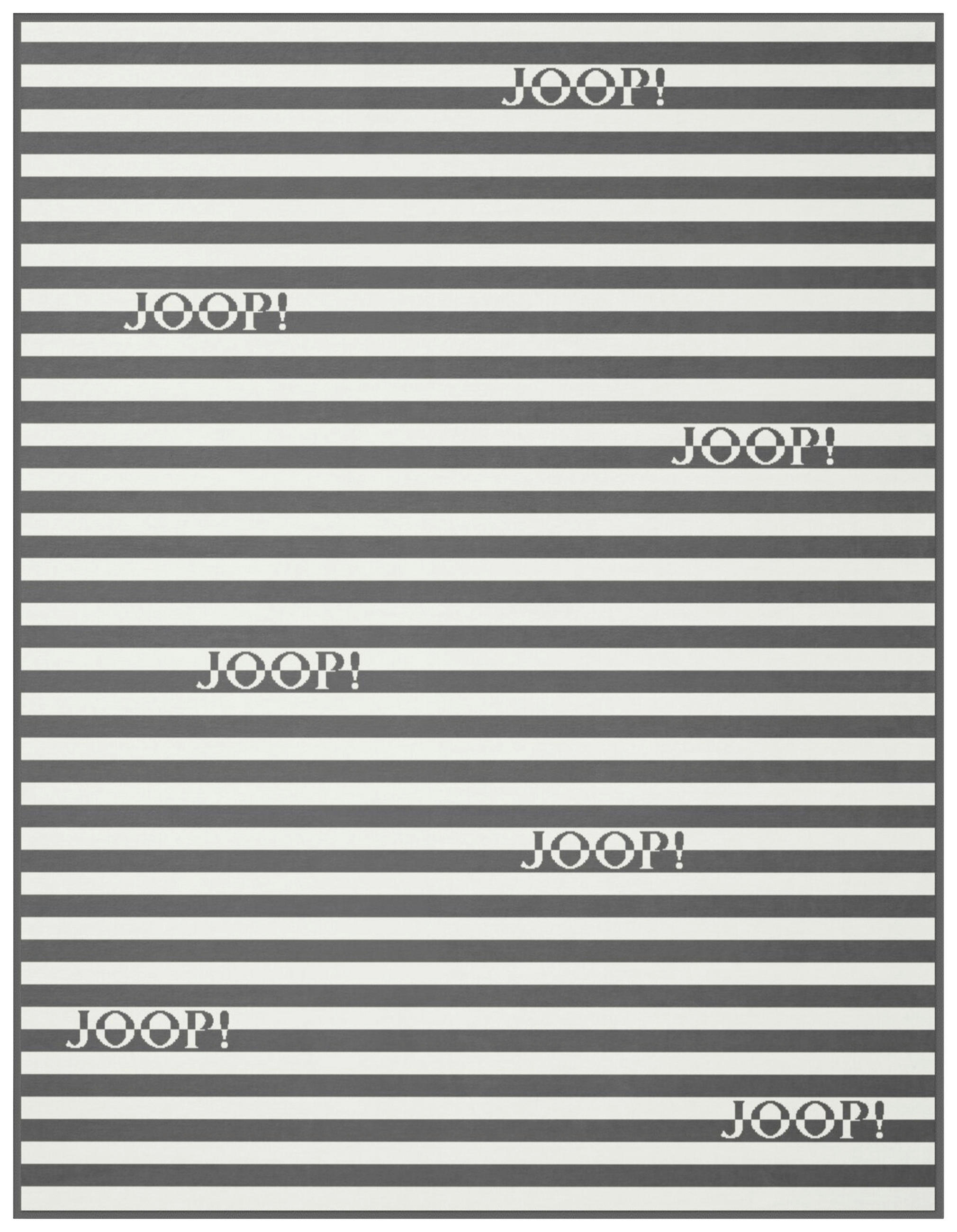 DECKE 130/160 cm  - Weiß/Grau, Design, Textil (130/160cm) - Joop!