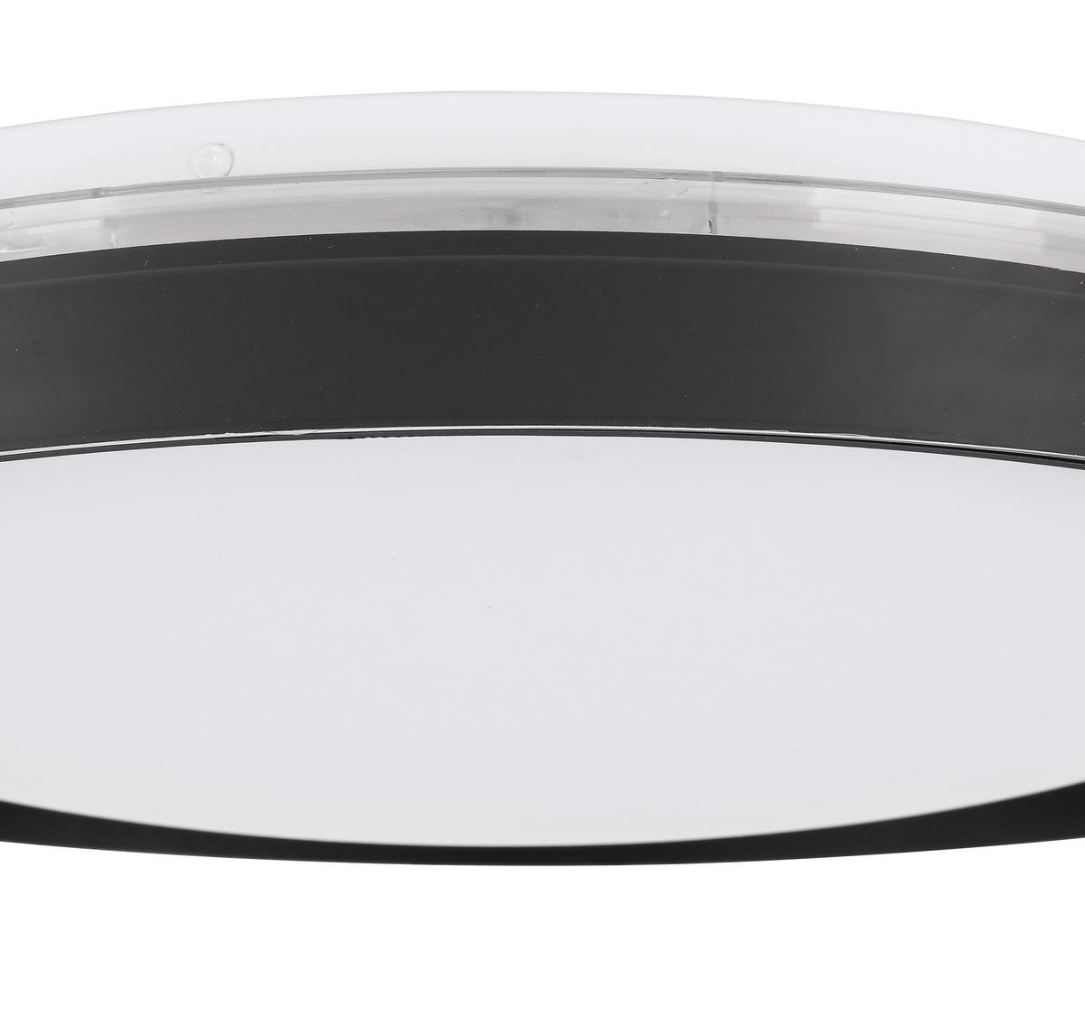 LED-DECKENLEUCHTE   - Transparent/Schwarz, Trend, Kunststoff/Metall (40cm) - Boxxx
