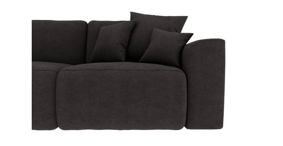 ECKSOFA in Lederlook Dunkelbraun  - Chromfarben/Dunkelbraun, KONVENTIONELL, Kunststoff/Textil (195/293cm) - Carryhome