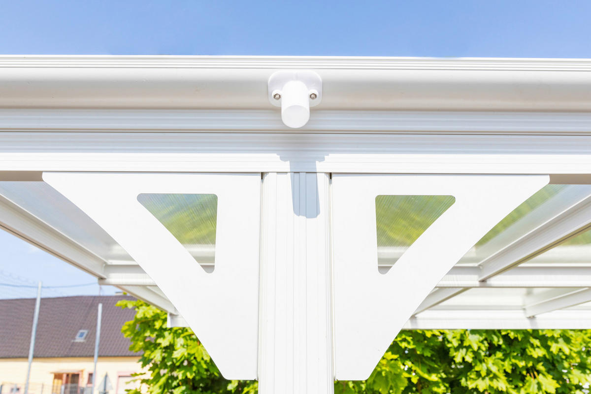 CARPORT - Weiß, Basics, Kunststoff/Metall (305/232/503cm)