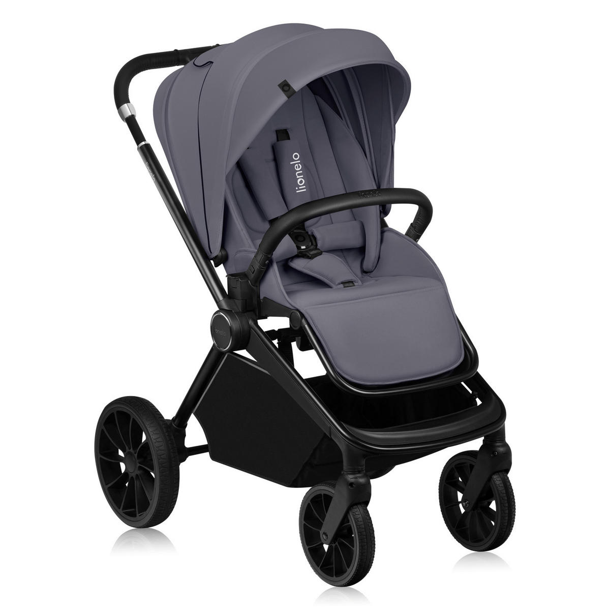 KINDERWAGENSET  Mika Plus 2in1  Grey Stone  - Grau, Basics (93/62/110cm) - Lionelo