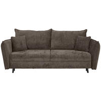 BÄDDSOFFA i chenille gråbrun  - gråbrun/svart, Klassisk, trä/textil (238/99/108cm) - MID.YOU