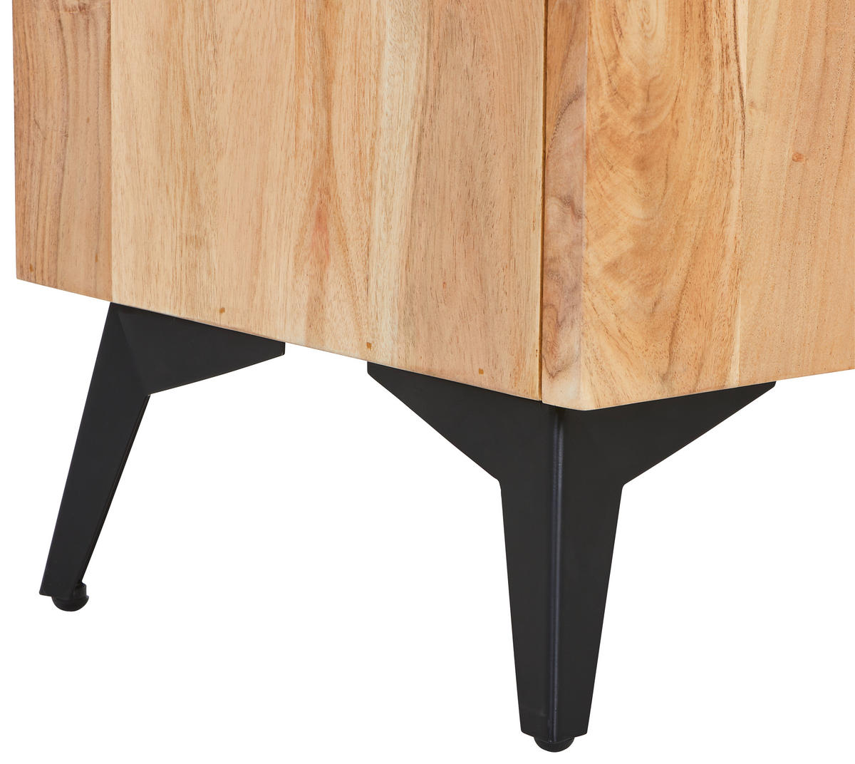 LOWBOARD  in 160/50/40 cm  - Schwarz/Akaziefarben, Modern, Holz/Metall (160/50/40cm) - Livetastic